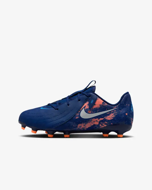 Nike Phantom GX 2 Academy FG/MG Erling Haaland Force9 Blue Void (GS) | Main View Nike Phantom GX 2 Academy FG/MG Erling Haaland Force9 Blue Void (GS) visual highlighting the main view