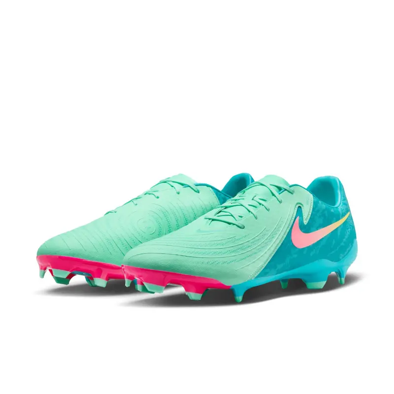 Nike Phantom GX 2 Academy Lv8 FG/MG (Teal) visual highlighting the main view