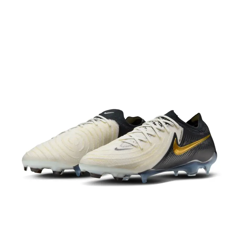 main photo showcasing Nike Phantom GX 2 Elite FG (White/Black/Gold)