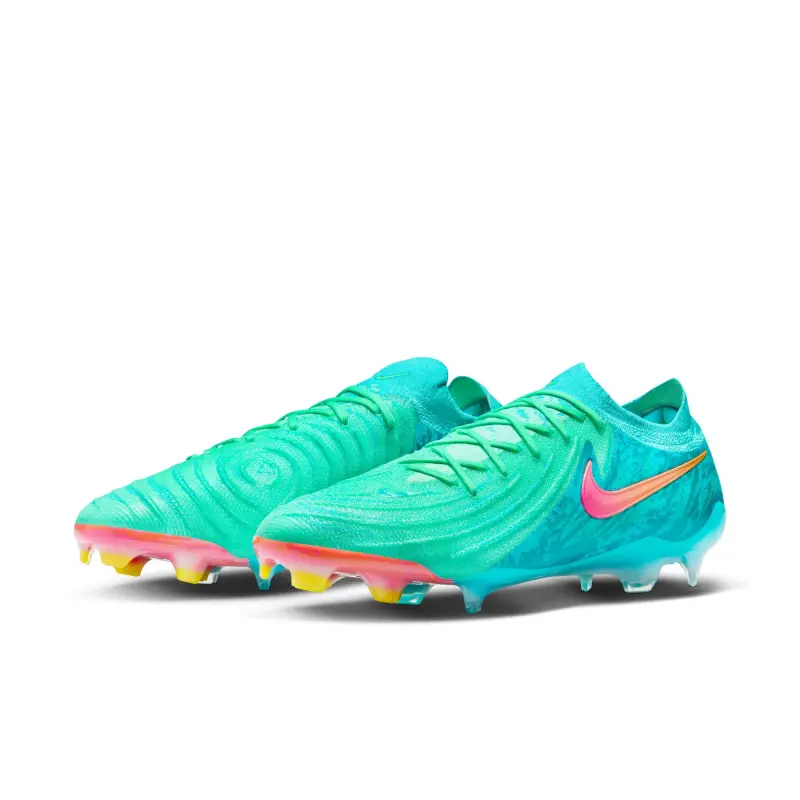 Nike Phantom GX 2 Elite Lv8 FG (Teal) displayed in a main image