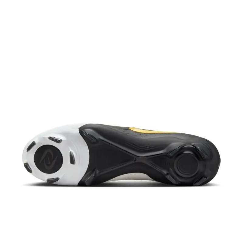 Nike Phantom GX 2 Pro FG (White/Black/Gold) pictured from a alternate angle
