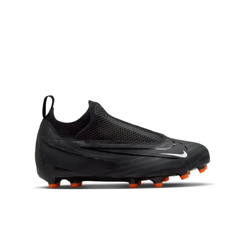 Nike Phantom GX Academy DF FG/MG Jr (Black/Orange) displayed in a alternate image
