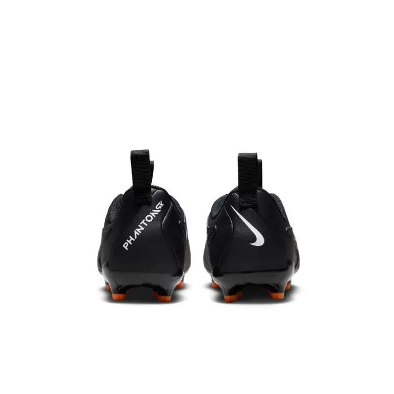 Nike Phantom GX Academy FG/MG Jr (Black/Orange) displayed in a alternate image