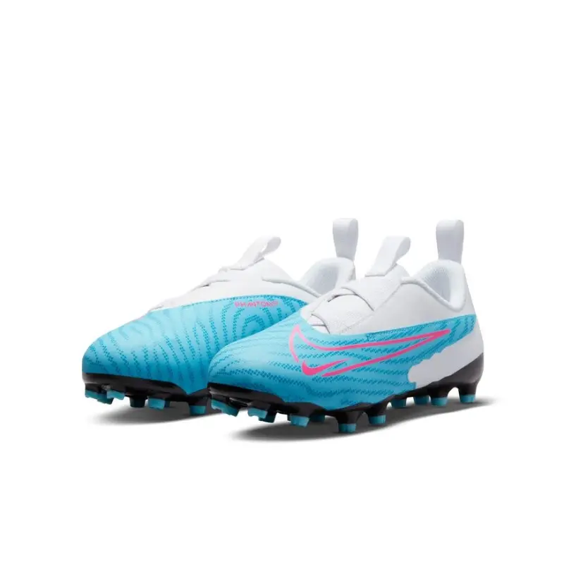 Nike Phantom GX Academy FG/MG Jr (Sky/White) visual highlighting the main view