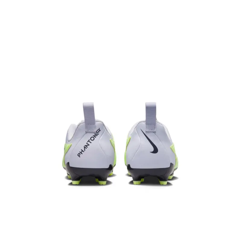 Nike Phantom GX Academy FG/MG Jr (Volt/Gray) visual highlighting the alternate view