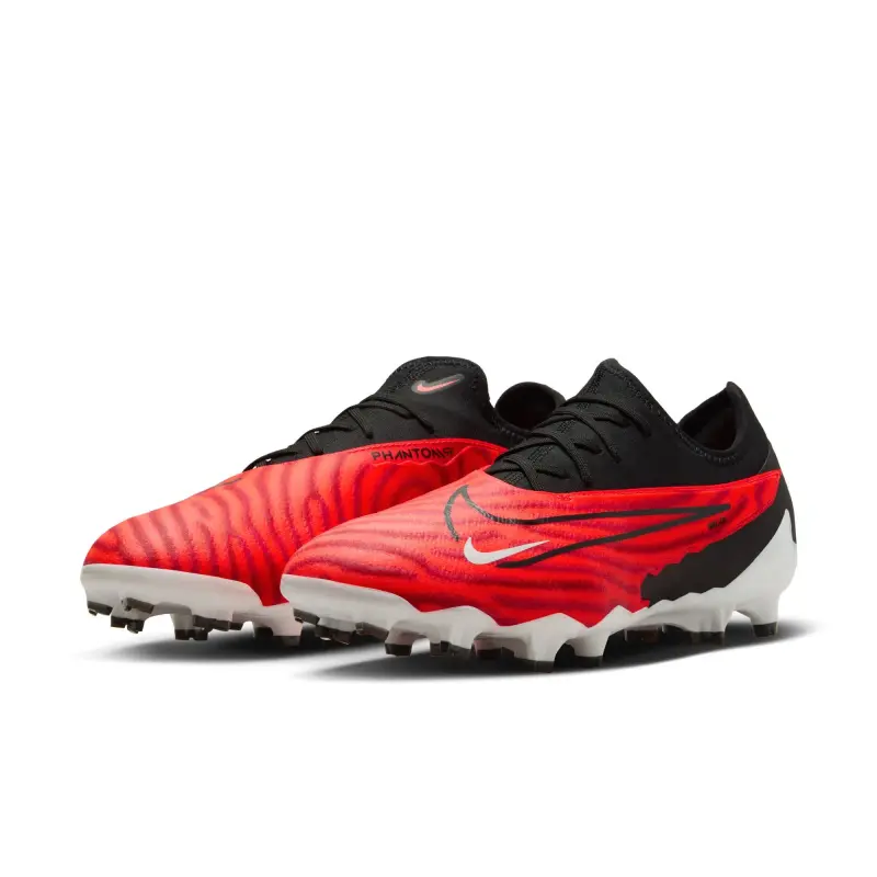 Nike Phantom GX Pro FG (Crimson/Black) displayed in a main image