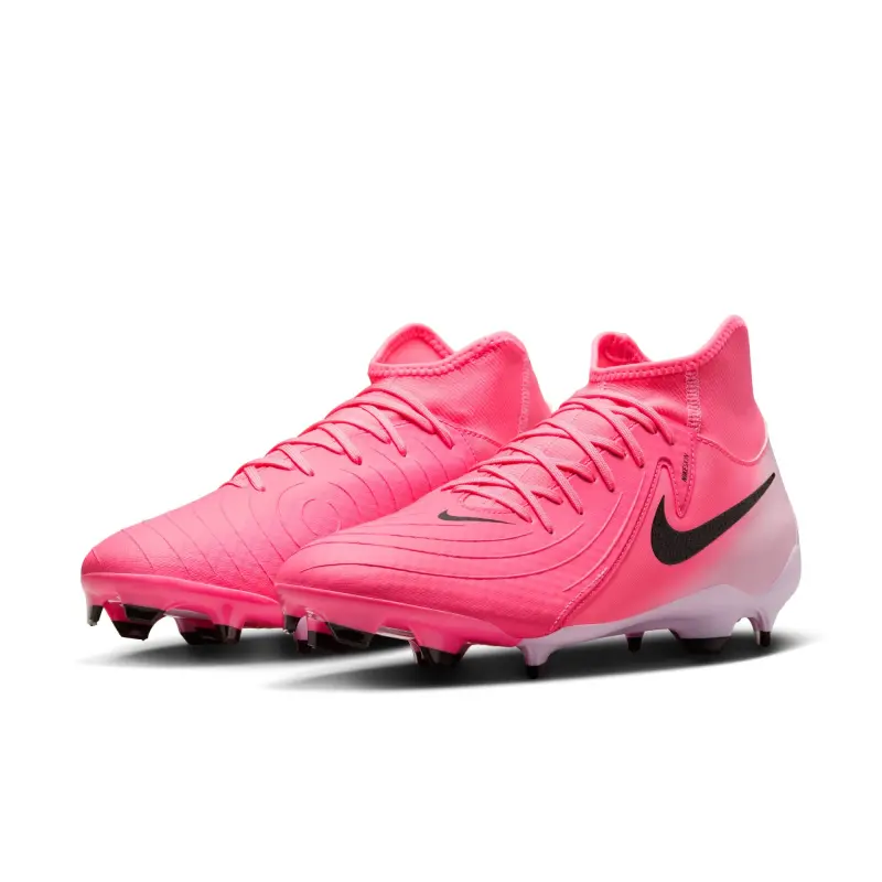 Nike Phantom Luna 2 Academy FG/MG (Pink/Black) shown in a main product photo