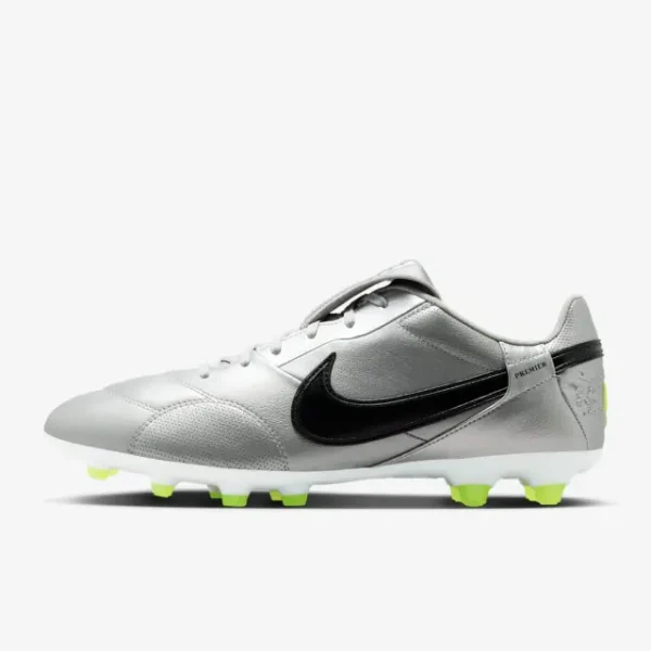 Nike Premier 3 Metallic Silver Volt displayed in a main image