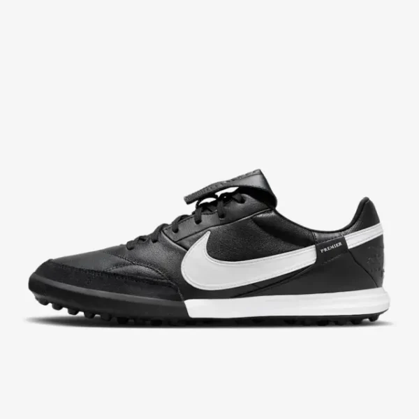 main product shot featuring Nike Premier 3 TF Black White