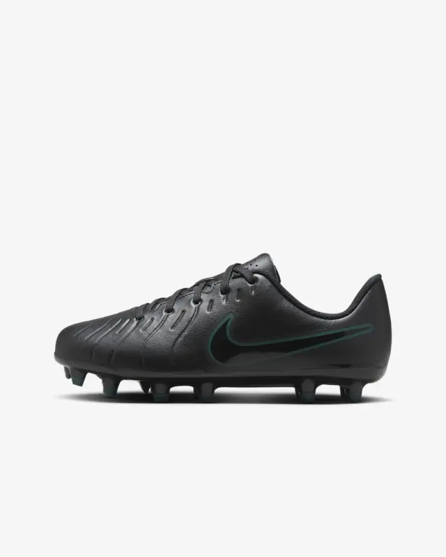 Nike Tiempo Legend 10 Club MG Black Deep Jungle (GS) displayed in a main image