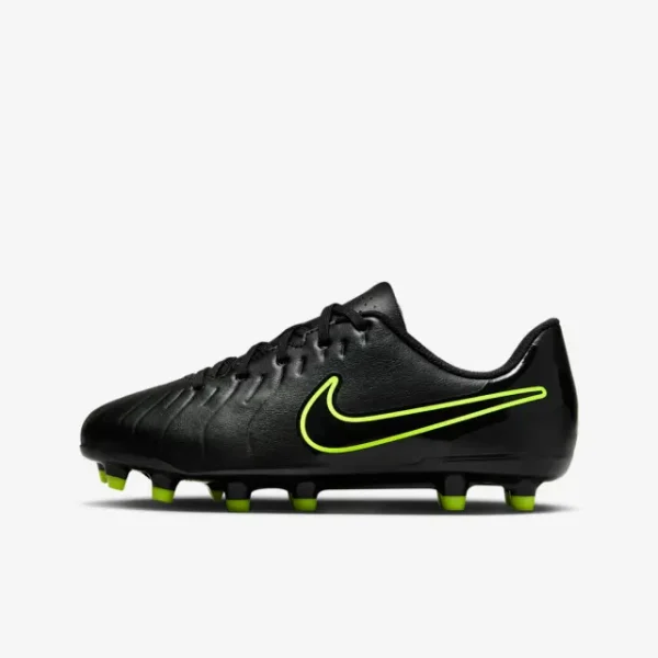 Product photography of Nike Tiempo Legend 10 Club MG GS 'Black Volt', main