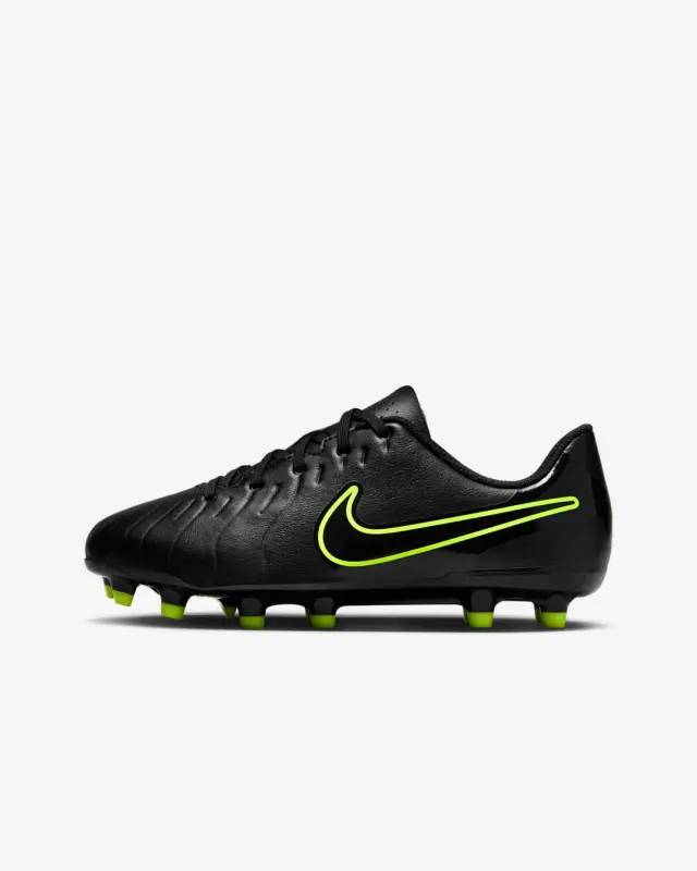 Product photography of Nike Tiempo Legend 10 Club MG GS 'Black Volt', main