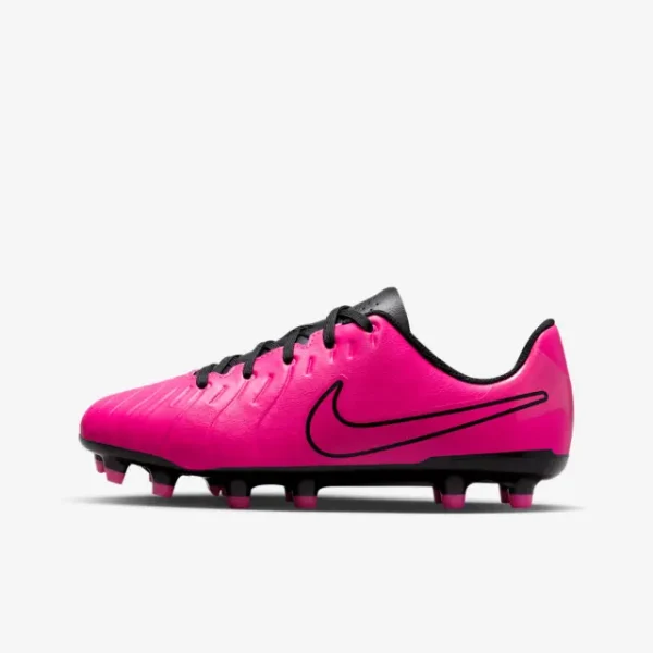 Nike Tiempo Legend 10 Club MG GS 'Fierce Pink' shown in a main product photo