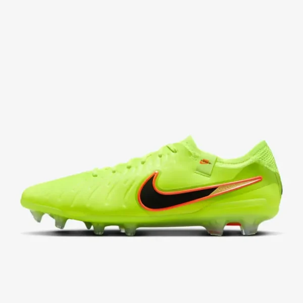 Nike Tiempo Legend 10 Elite FG Volt Black displayed in a main image