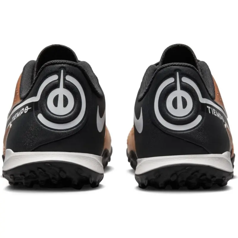 Nike Tiempo Legend 9 Academy Turf (Copper/Black) visual highlighting the alternate view