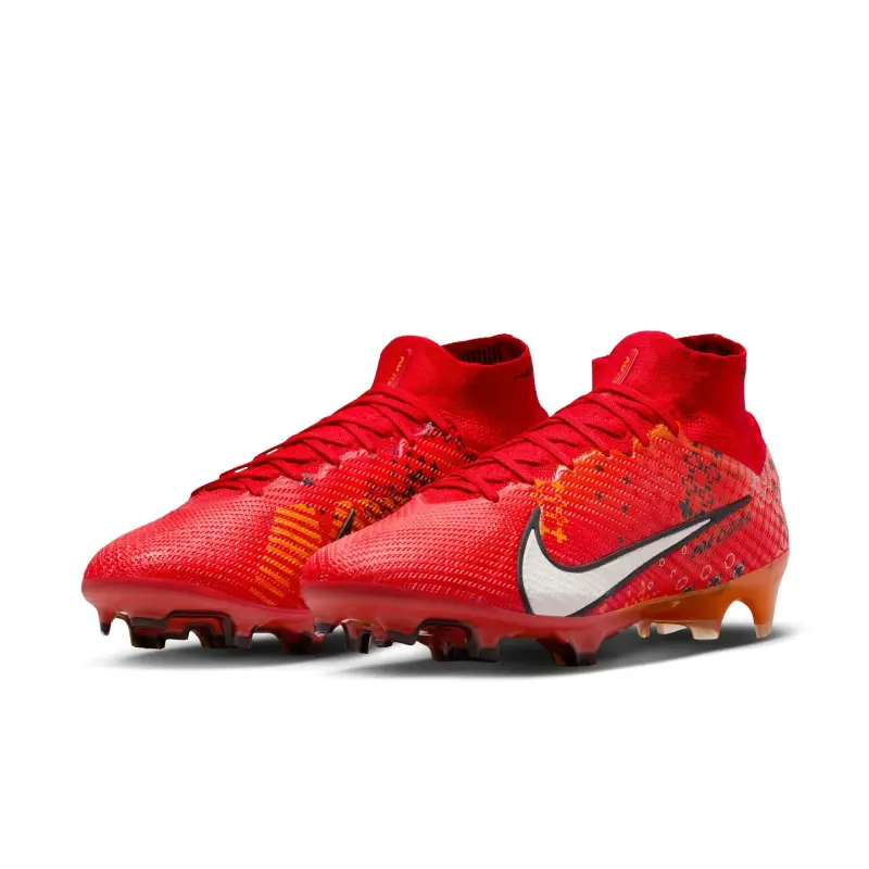 Nike Zoom Mercuiral Superfly 9 Elite MDS FG (Red/Orange) visual highlighting the main view