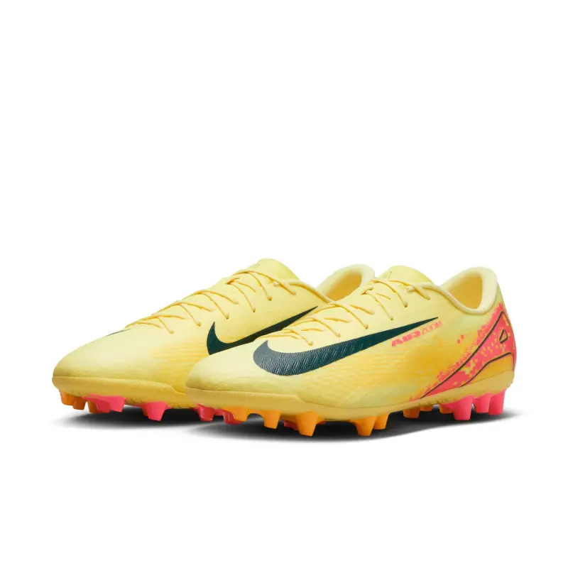 Nike Zoom Mercurial 16 Academy KM AG (Yellow/Pink) shown in a main product photo