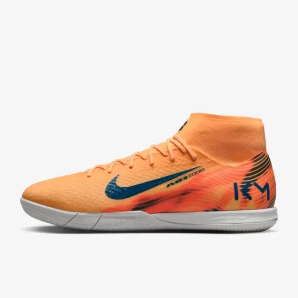 main view of Nike Zoom Mercurial Superfly 10 Academy IC Kylian Mbappé Melon Tint