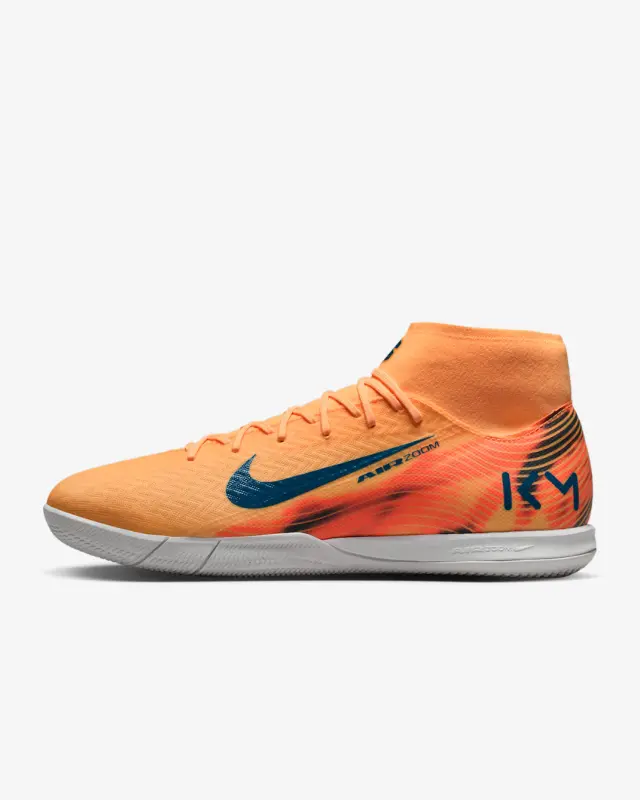main view of Nike Zoom Mercurial Superfly 10 Academy IC Kylian Mbappé Melon Tint