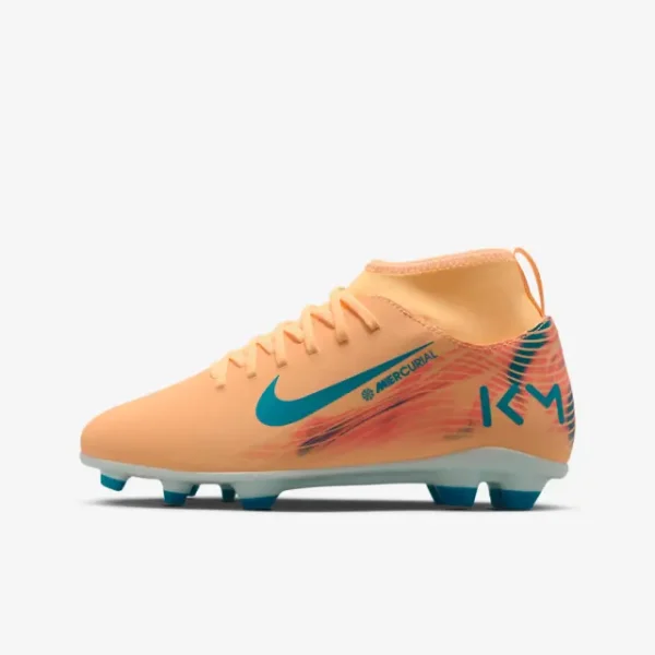 Product photography of Nike Zoom Mercurial Superfly 10 Club MG Kylian Mbappé Melon Tint (GS), main