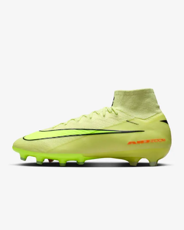 Product photography of Nike Zoom Mercurial Superfly 10 Elite AG-Pro Limelight Hyper Crimson, main