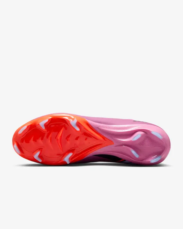 Nike Zoom Mercurial Superfly 10 Pro FG Magic Flamingo Total Crimson visual highlighting the alternate view