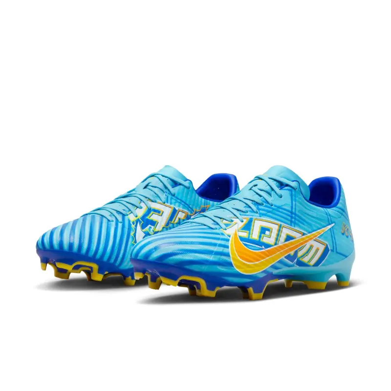main view of Nike Zoom Mercurial Vapor 15 Academy KM FG/MG (Blue/Yellow)