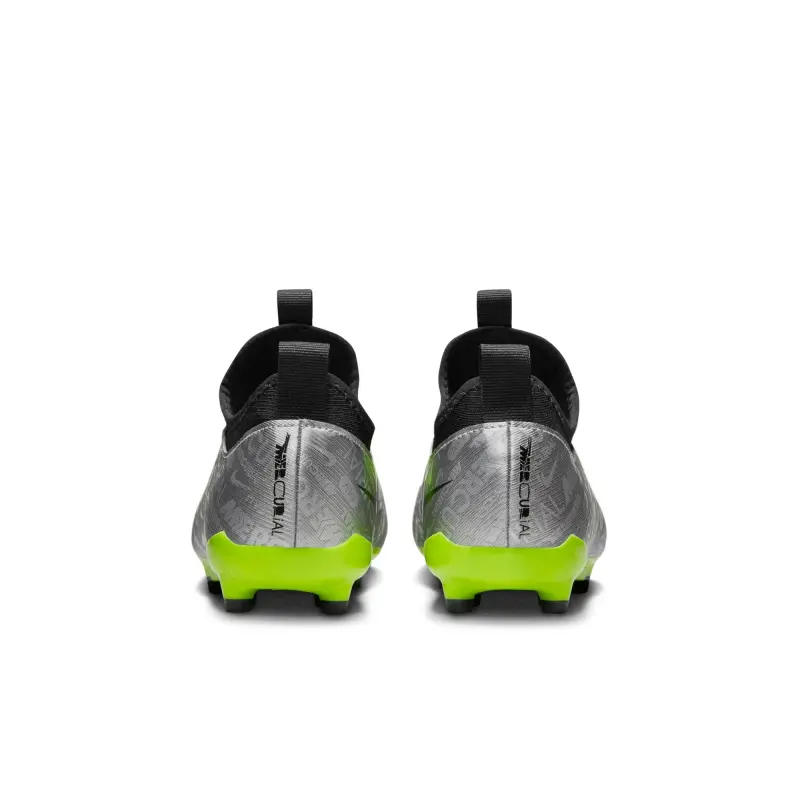 Detailed alternate image of Nike Zoom Mercurial Vapor 15 Academy XXV FG/MG Jr (Silver/Volt)