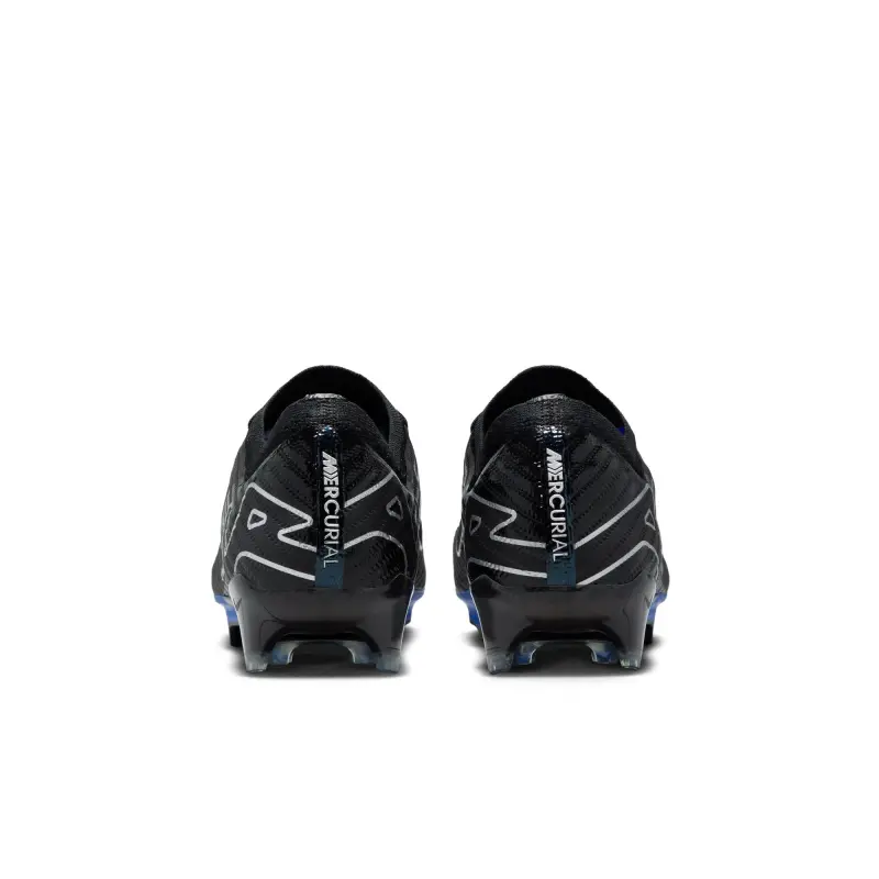 Nike Zoom Mercurial Vapor 15 Elite FG (Black/Blue) pictured from a alternate angle