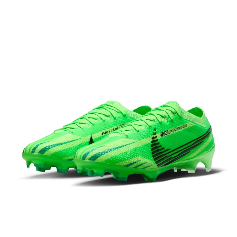 Product photography of Nike Zoom Mercurial Vapor 15 Elite MDS FG (Lime/Black), main