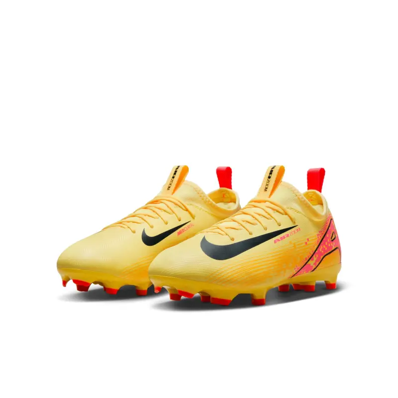 Nike Zoom Mercurial Vapor 16 Academy KM FG/MG Jr (Yellow/Pink) – Main Detail Photo Nike Zoom Mercurial Vapor 16 Academy KM FG/MG Jr (Yellow/Pink) displayed in a main image