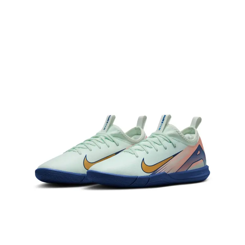 Nike Zoom Mercurial Vapor 16 Academy MDS Indoor Jr (Barely Green/Gold) – Gallery Image 1 Nike Zoom Mercurial Vapor 16 Academy MDS Indoor Jr (Barely Green/Gold) displayed in a main image