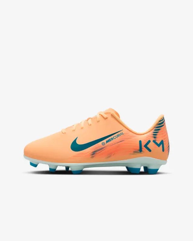 Nike Zoom Mercurial Vapor 16 Club FG Kylian Mbappé Melon Tint (GS) – Main Detail Photo Nike Zoom Mercurial Vapor 16 Club FG Kylian Mbappé Melon Tint (GS) visual highlighting the main view