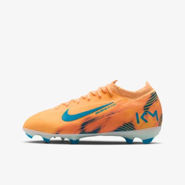 Nike Zoom Mercurial Vapor 16 Pro FG Kylian Mbappé Melon Tint (GS) visual highlighting the main view