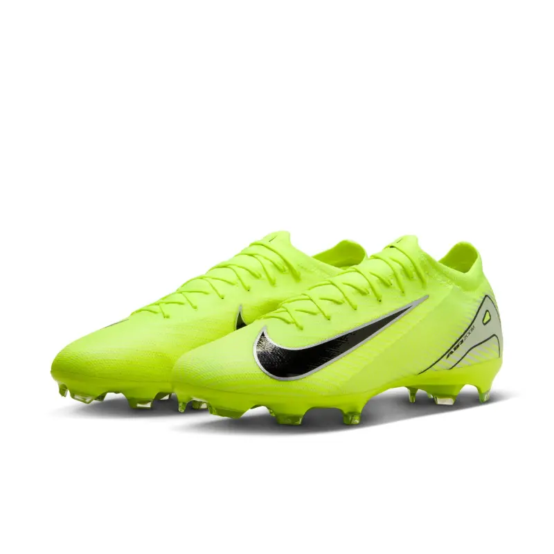 Main Product Shot | Nike Zoom Mercurial Vapor 16 Pro FG (Volt/Black) Nike Zoom Mercurial Vapor 16 Pro FG (Volt/Black) shown in a main product photo