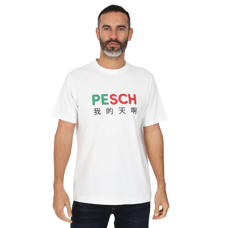 Pesch Icons Tee pictured from a alternate angle