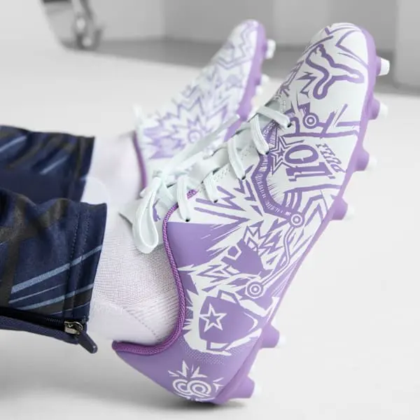 Detailed alternate image of Puma Christian Pulisic x Tacto 2 FG AG Big Kid 'CP10 Pack - Dewdrop'