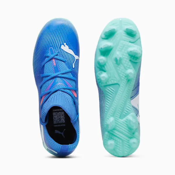 Shop image of PUMA Future 7 Match FG/AG Jr (Blue/Mint) in alternate view