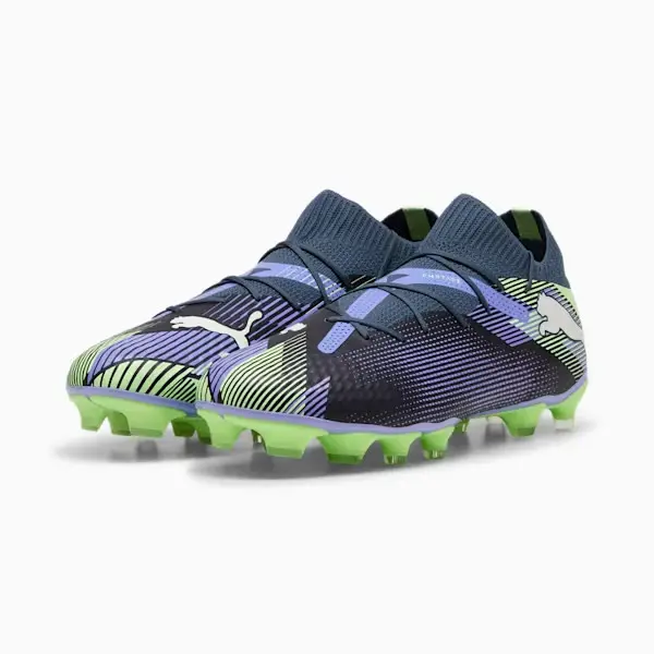 PUMA Future 7 Pro FG/AG (Gray/Purple/Green) pictured from a main angle