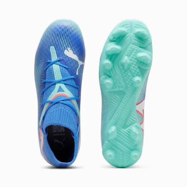 alternate product shot featuring PUMA Future 7 Pro FG/AG Jr (Blue/Mint)