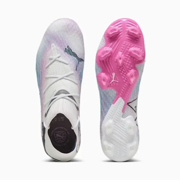 Shop image of PUMA Future 7 Ultimate FG/AG (White/Pink/Blue) in alternate view