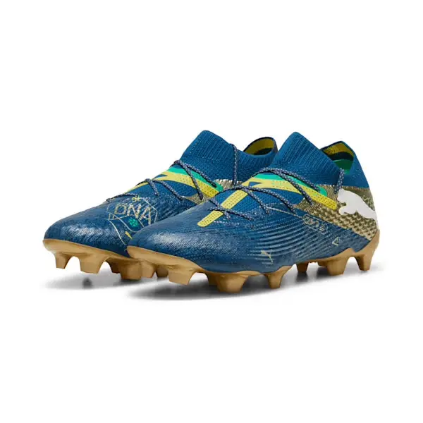 main photo showcasing PUMA Future 7 Ultimate Neymar Jr. "BNA" FG/AG (Navy/Yellow)