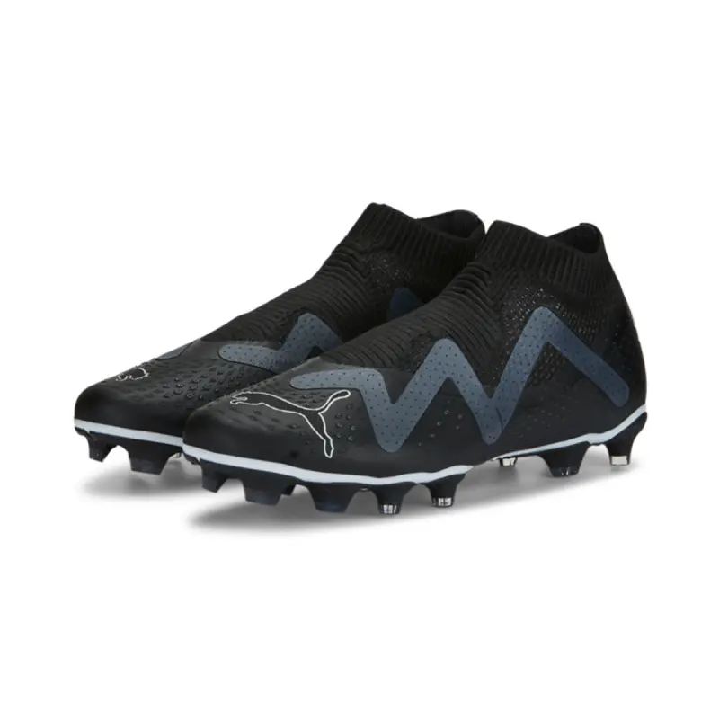 PUMA Future Match+ Laceless FG/AG (Black/White) displayed in a alternate image