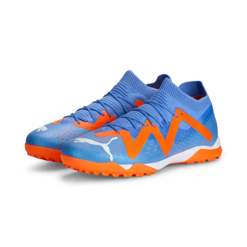 main product shot featuring PUMA Future Match Turf (Blue/Orange)