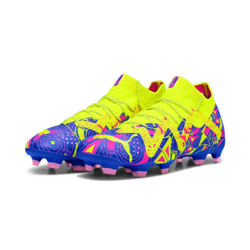 PUMA Future Ultimate FG/AG (Yellow/Pink) – Main Gallery Shot PUMA Future Ultimate FG/AG (Yellow/Pink) visual highlighting the main view