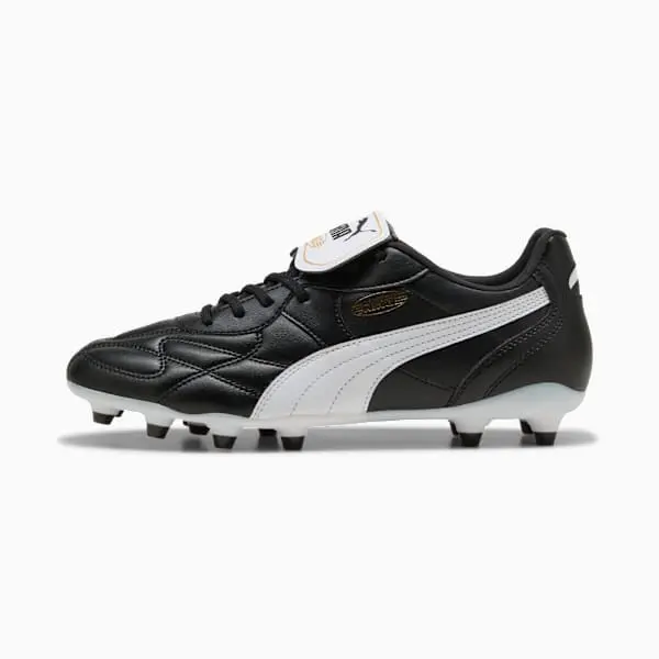 main product shot featuring Puma King Top FG AG 'Black White'