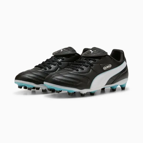 Puma Wmns King Liga FG AG 'Black White Aqua' product image, alternate