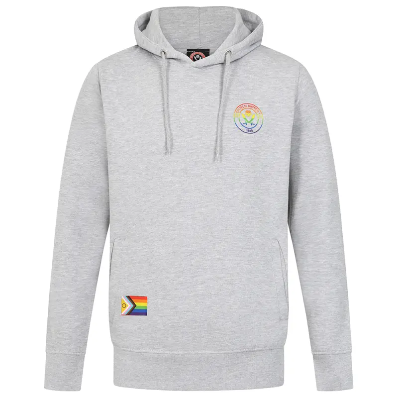 main photo showcasing Rainbow Print Hoody Grey
