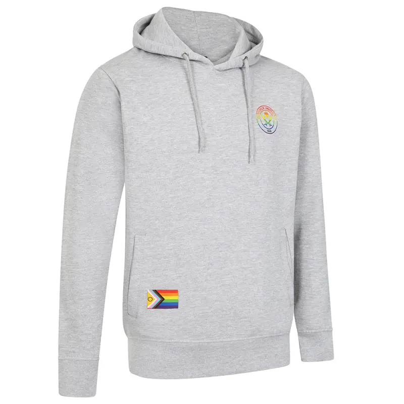 alternate view of Rainbow Print Hoody Grey