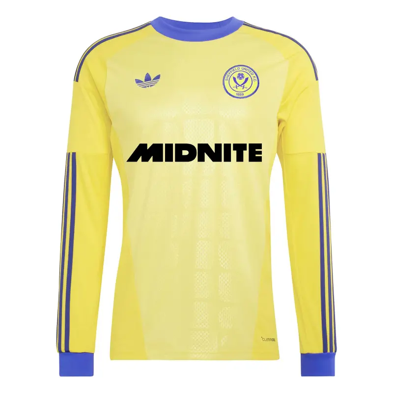 alternate product shot featuring Sheffield United Adidas Away Goalkeeper Shirt 2026-27 - Long Sleeve - Mens With Custom Printing